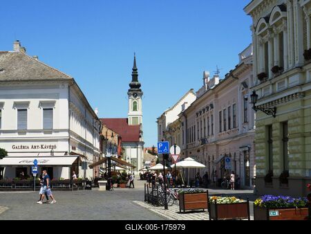 Baja - City Center-stock-foto