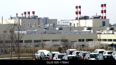 Suzuki car Factory - Esztergom - Hungary-stock-foto