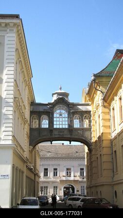 Bridge of Sighs - Szeged - Hungary - Franz Joseph-stock-foto