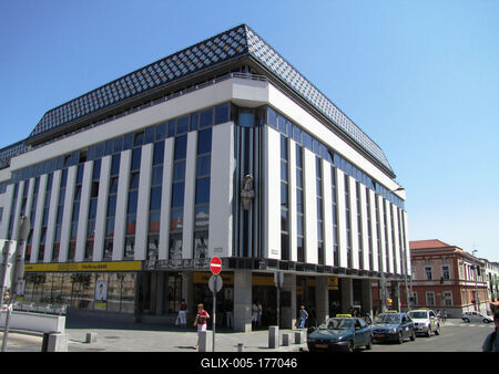 Pécs - Konzum Office building - Hungary-stock-foto