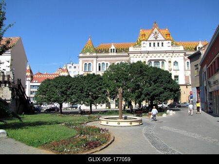 Pécs - Downtown - Hungary-stock-foto