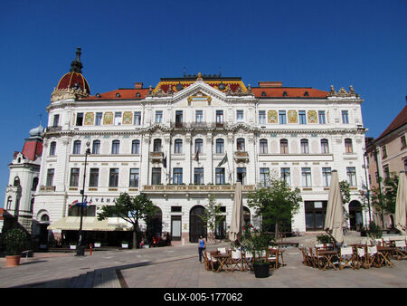 Pécs - County Hall  Hungary-stock-foto