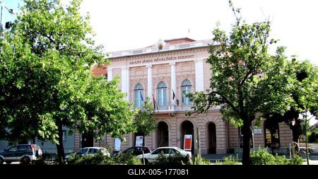 Nagykőrös - Arany János Cultural Center - Hungary-stock-foto