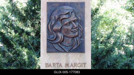 Barta Margit relief - 1956 - Nagykőrös - Hungary-stock-foto