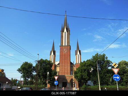 Old Town reformed Church - Budapest - Rákospalota-stock-foto