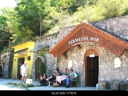 Eger - Wine cellars - Hungary-stock-foto