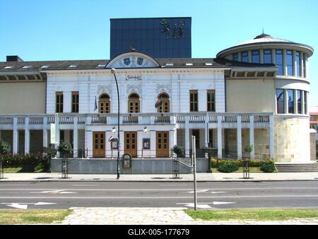 Eger - Theater - Hungary-stock-foto