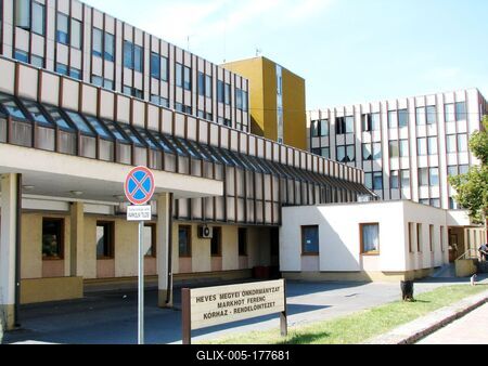 Eger - Hospital - Hungary-stock-foto