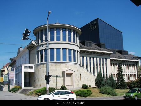 Eger - Theater - Hungary-stock-foto
