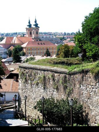 View of Eger - Hungary-stock-foto