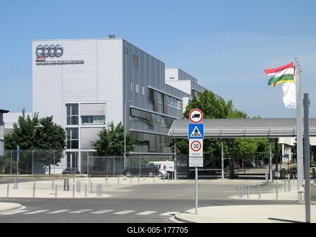 Audi car factory - Győr - Hungary-stock-foto