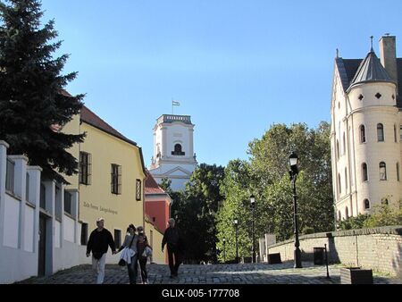 Győr - Hungary -  Chapter Hill - Bishop Castle Tower-stock-foto