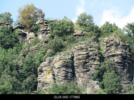 Volcanic Rocks - Somló Hill - Hungary-stock-foto