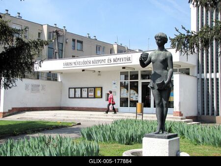 Cultural center - Rétság - Hungary-stock-foto