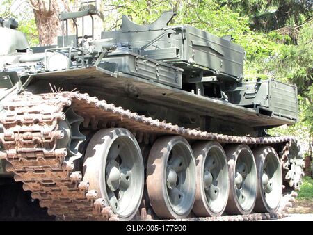Tracked combat vehicule - Rétság - Hungary - Military-stock-foto