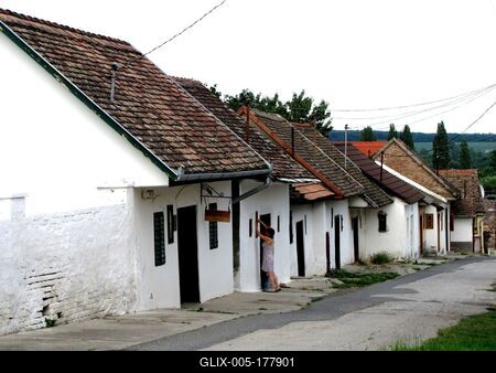 Wine cellars in Villány - Hungary-stock-foto