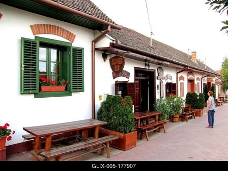 Wine cellars in Villány - Hungary-stock-foto