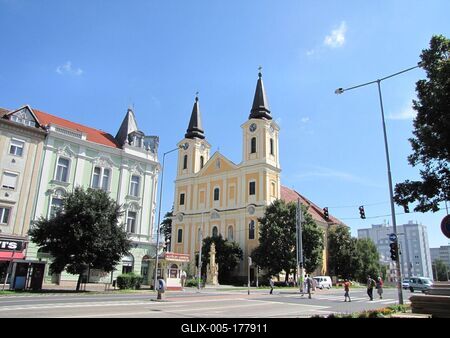 Zalaegerszeg -City view - Hungary-stock-foto