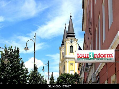 Tourinform emblem - Zalaegerszeg - Hungary-stock-foto