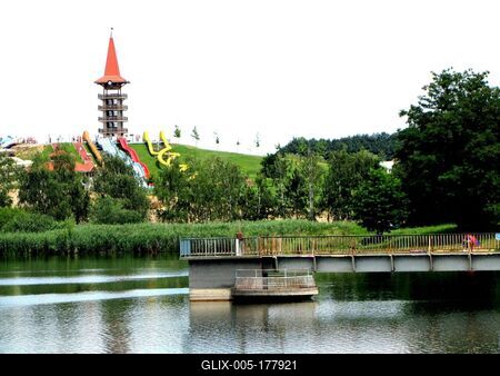 Gébárti Lake - Zalaegerszeg - Hungary - Aqua City-stock-foto