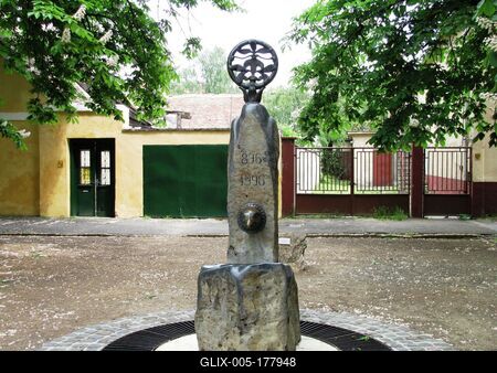 Drinking fountain - Sümeg - Hungary-stock-foto