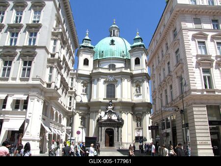 St. Peter Chuech - VIenna - Austria-stock-foto