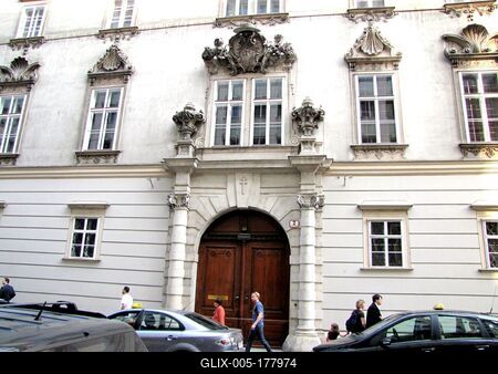 Archbishop's Palace in Vienna - Austria-stock-foto