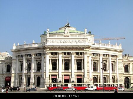 Vienna - Burgtheater - Austria-stock-foto