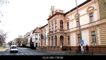 Kiskőrös - Town Hall - Hungary-stock-foto