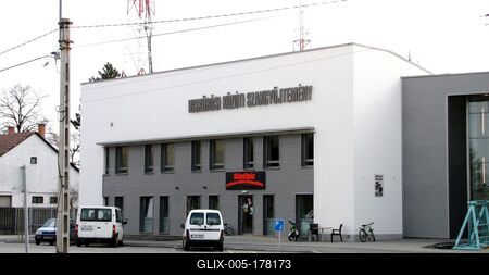 Europe only permanent road exhibition - Kiskőrös - Hungary-stock-foto