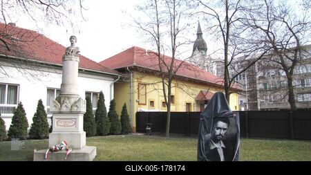 Courtyard of Petőfi Sándor's Birthplace - Kiskőrös - Hungary-stock-foto