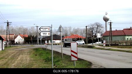 Jakabszállás - Sttlement view - Hungary-stock-foto