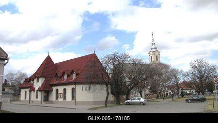 Soltvadkert - Center - Hungary-stock-foto