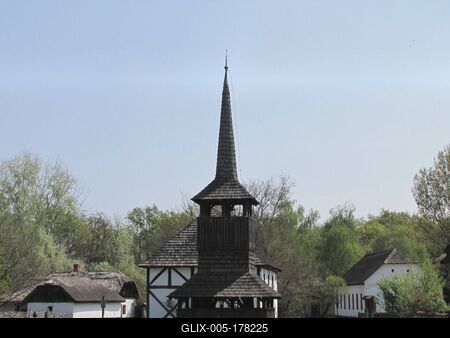 Reformed belfry - Sóstó - Nyíregyháza - Hungary-stock-foto