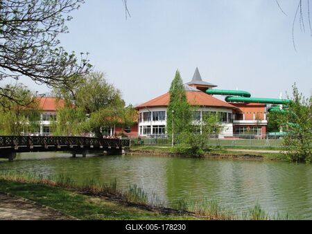 Adventure bath - Nyíregyháza Sóstó - Hungary-stock-foto