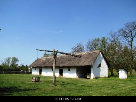 Nyíregyháza - Sóstó -  open-air ethnographic museum - Hungary-stock-foto