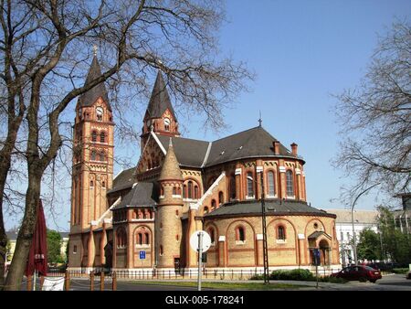 Cathedral of Nyíregyháza - Hungary-stock-foto
