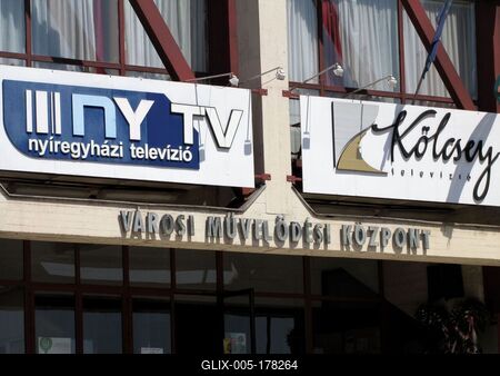 City cultural center - TV studios - Nyíregyháza - Hungary-stock-foto