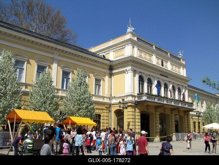 City Hall - Nyíregyháza - Hungary - Holiday-stock-foto