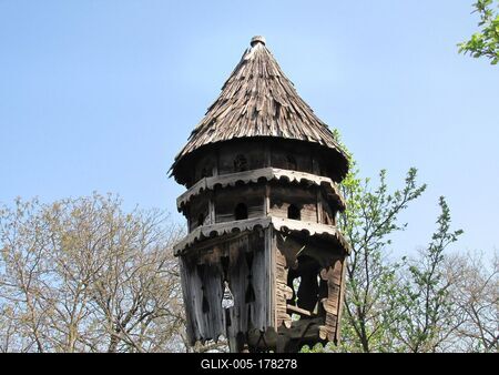 Pigeon pond - Sóstó ethnographic museum - Hungary-stock-foto