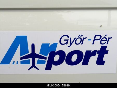 Airport emblem - Győr.Pér - Air Transport-stock-foto