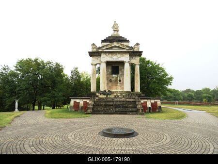 Árpád Memorial - Ópusztaszer -Conquest of Hungary-stock-foto