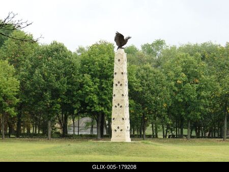 Hungsrtian National Togethrness Monument - Ópusztaszer-stock-foto