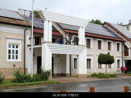 Kistelek city mayor's office - Hungary-stock-foto