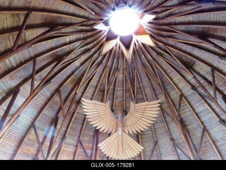 Dome interior - Makó thermal and spa - Organic architecture - Hungary-stock-foto