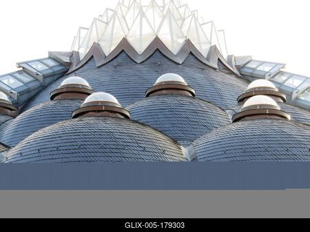 Roof of Thermal and Spa - Makó - Hungary - Organic architecture-stock-foto