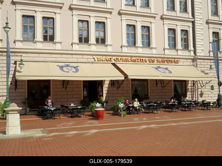 Szeged most famous Confectionary -. Virág Confectionary-stock-foto