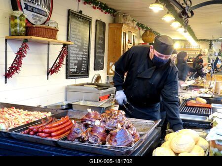 Baked delicacies - Winter fair. - Budapest-stock-foto