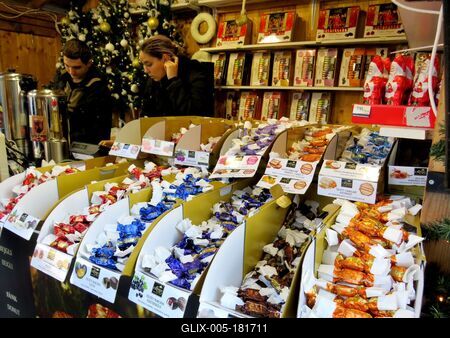 Christmas sugar - Winter Fsir - Budapest-stock-foto