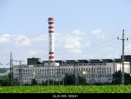 The Mátravidék Power Plant in Lörinci - Hungary-stock-foto
